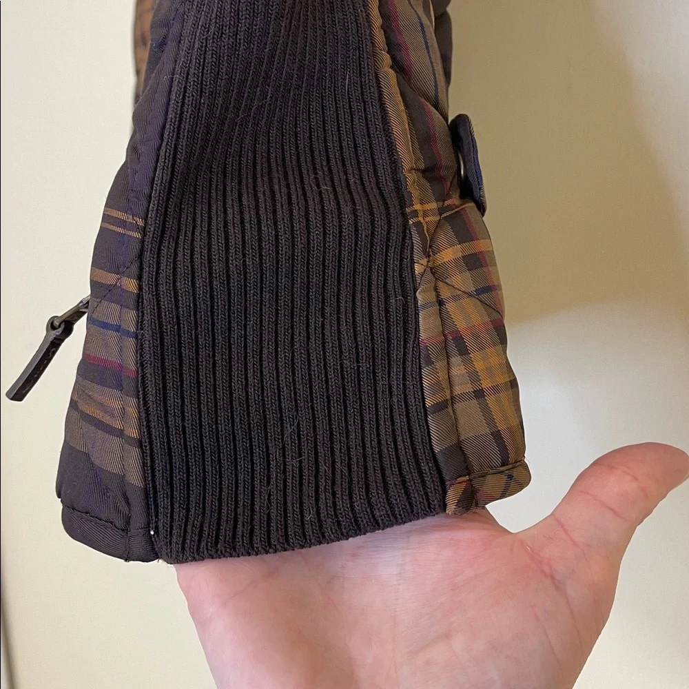 Lauren Ralph Lauren Quilted Tartan Vest XS Petite Plaid Zip Snap - Picture 4 of 10